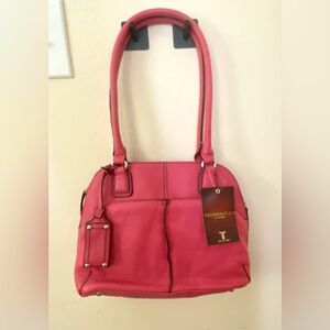 Pink Leather Tignanello Purse